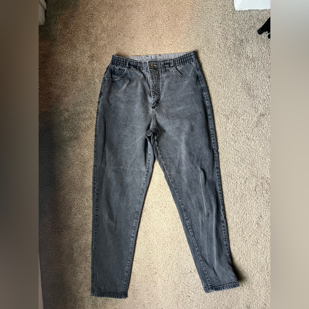 L.L. Bean Gray Striped Pants